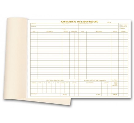 Material & Labor Business Forms 
